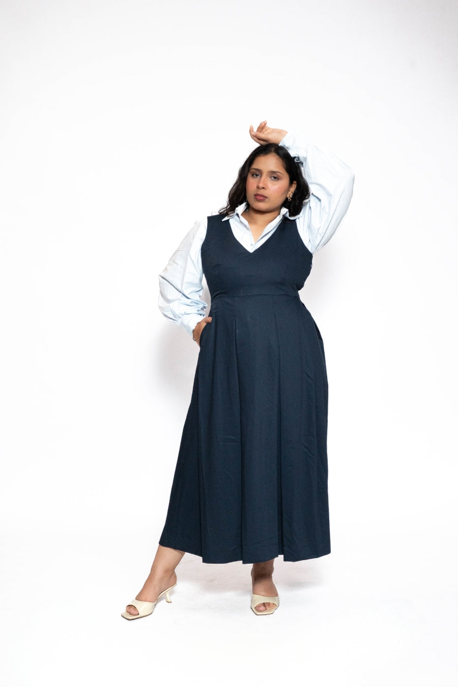 Midnight layered Korean dressĀ