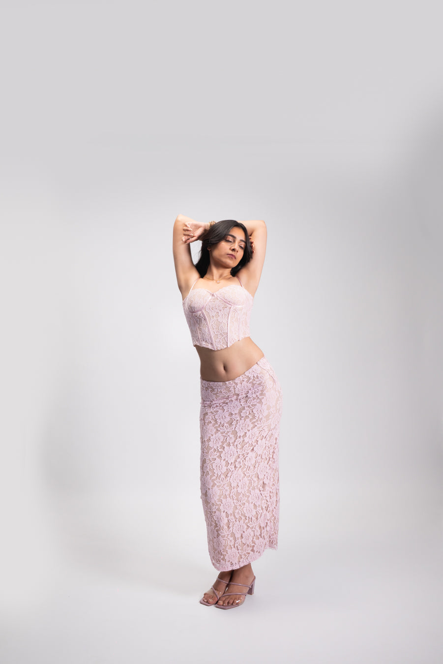 Glitzy Pink Coord Set