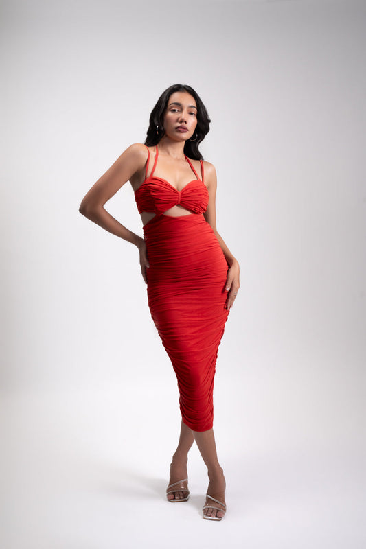 Rushed Cut Out Dress 