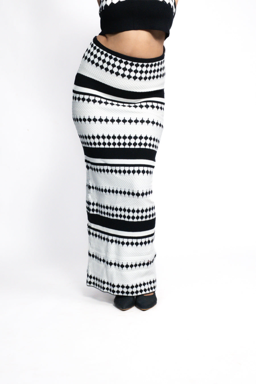 Monochrome Knit Co-ord Set 