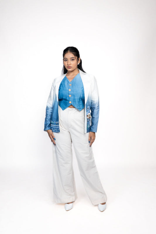 Ombre Vest Jacket & Set 