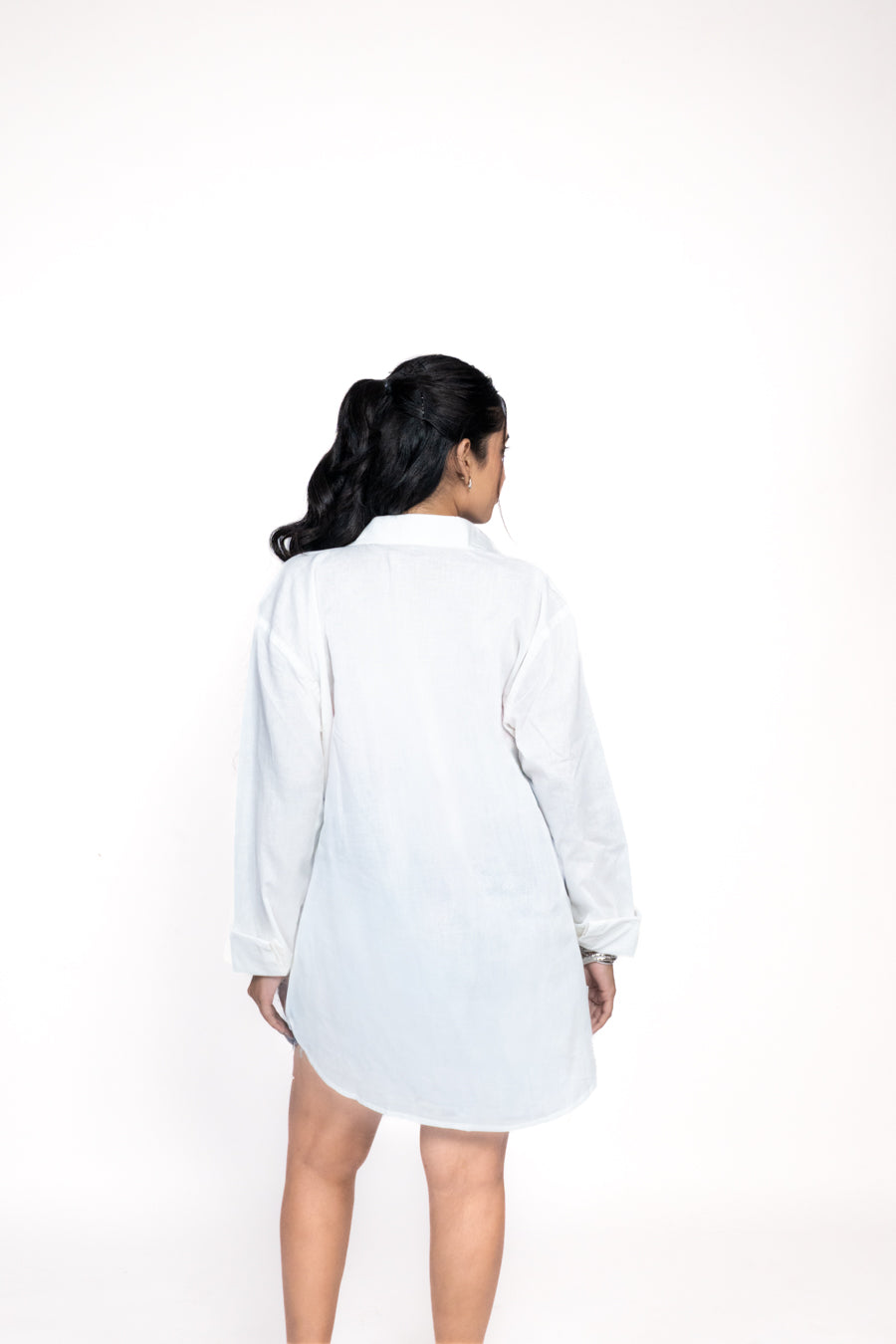White Oversized Cotton Shirt 