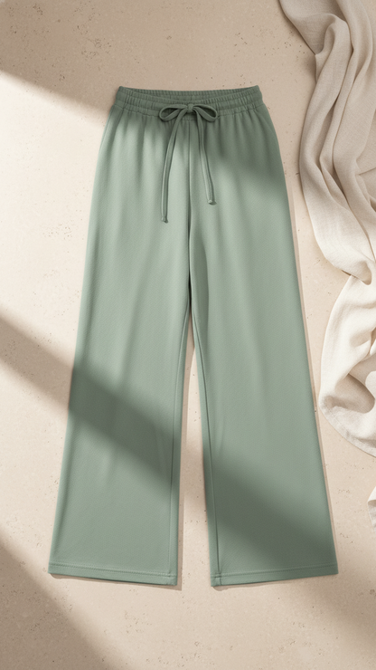 Sage Ease Wide-Leg Pants 