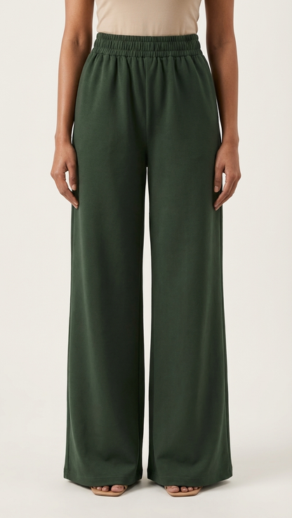 Forest Ease Wide-Leg Pants 